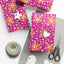 Pink Cat Blossom Gift Wrap | Adorable Cat Lover Wrapping Paper