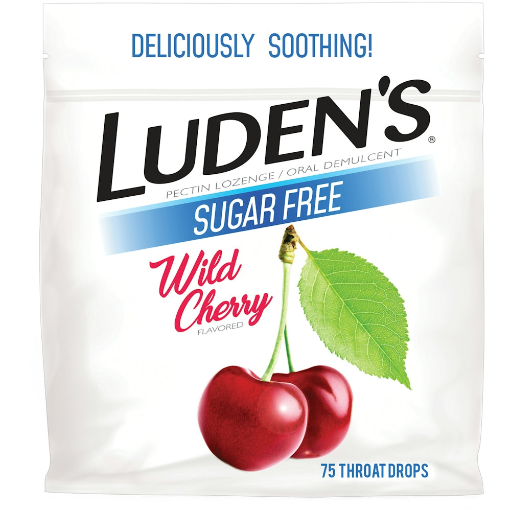 Caramelos para la garganta Luden's sin azúcar sabor cereza silvestre