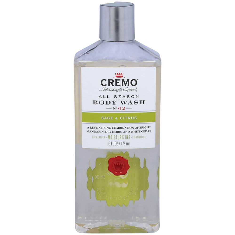 Cremo Gel de Ducha, Salvia y Cítricos, Todo el Año, 16 Fl Oz