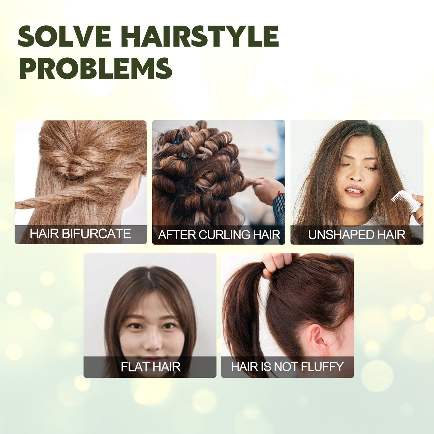 Mousse Coiffante Fluffy Curl - Mousse Traitante Anti-Frisottis