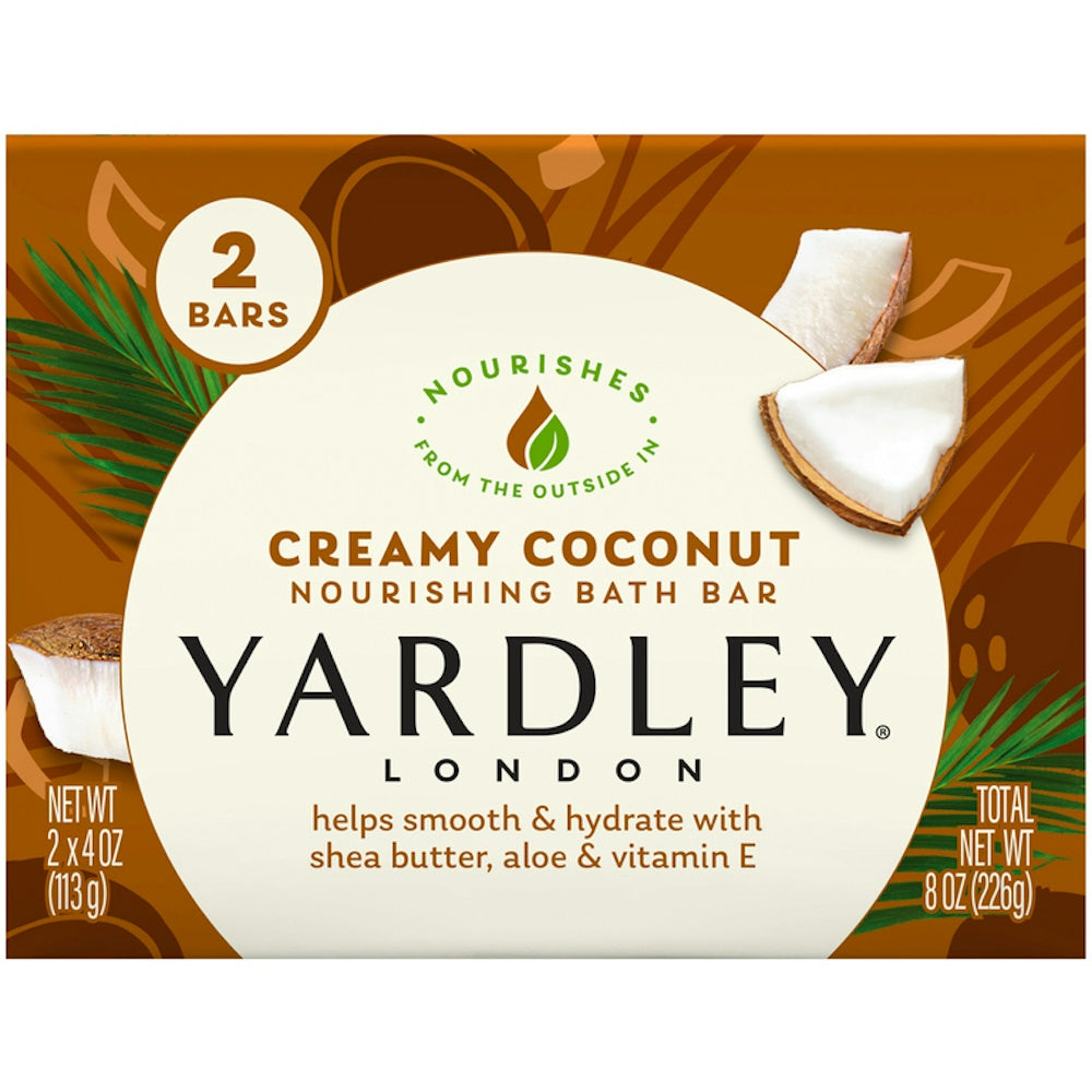 Yardley London Creamy Coconut Bath Bars – 2 Pack