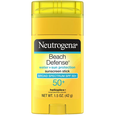 Neutrogena Beach Defense Sunscreen Stick, SPF 50+, 1.5 Ounce