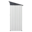 Abri de jardin en métal XWT016 - Gris et blanc 5x3x6ft