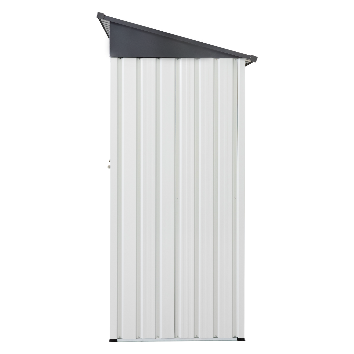 Abri de jardin en métal XWT016 - Gris et blanc 5x3x6ft