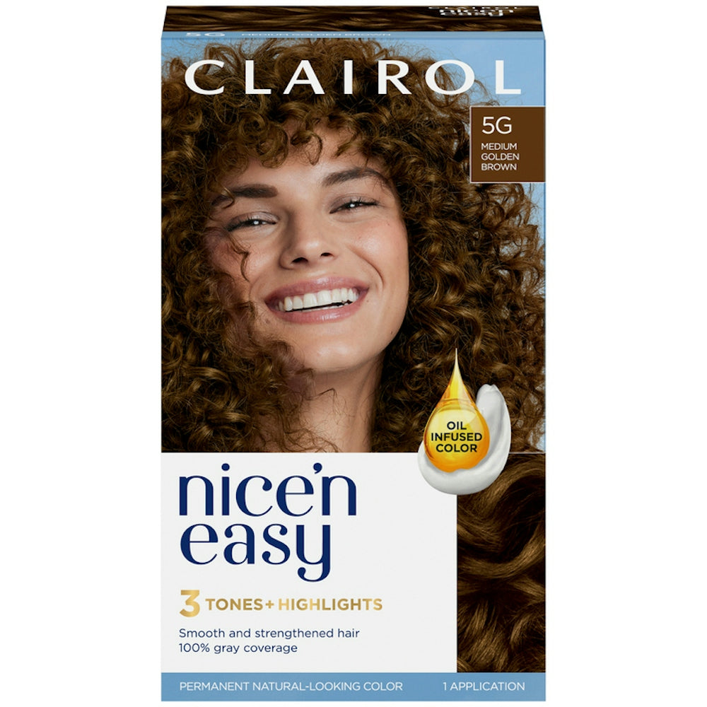 Nice 'N Easy Medium Golden Brown 5G Permanent Hair Color