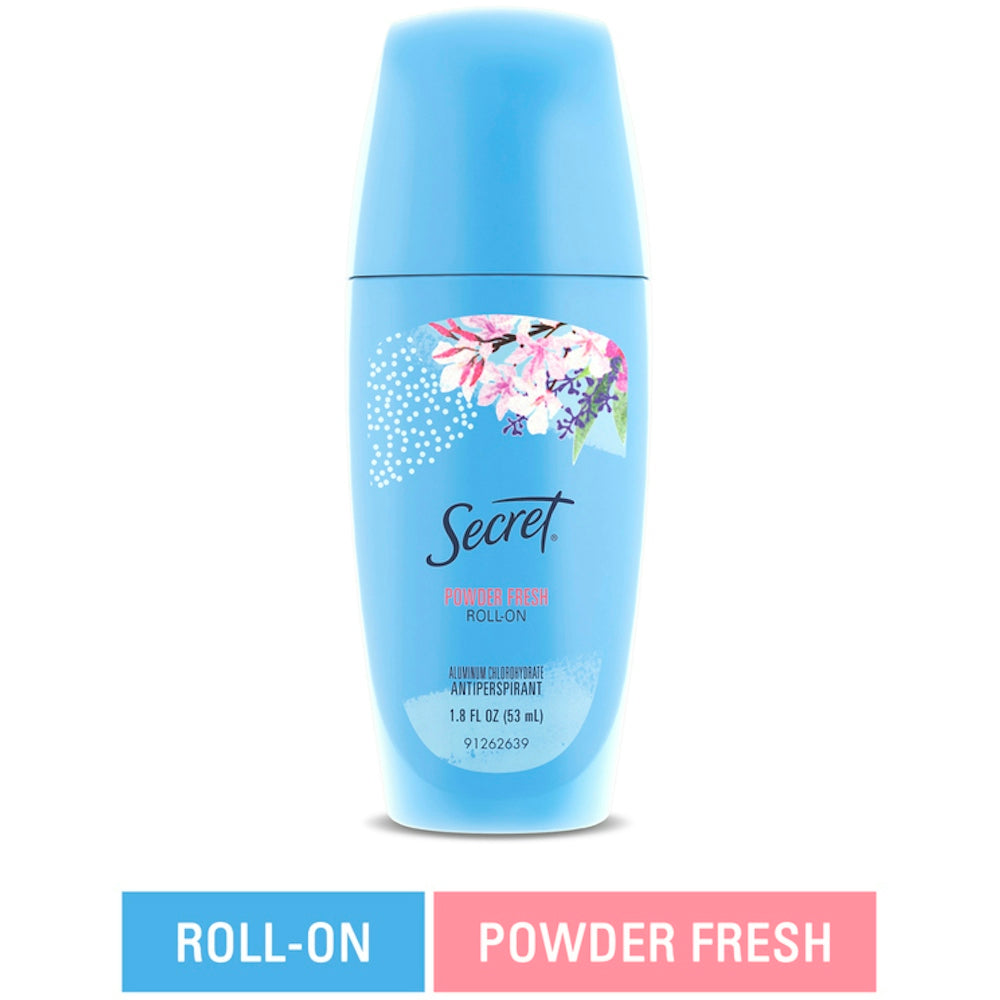 Antitranspirante Secret, Fresh en Polvo, Roll On 1.8 Fl Oz