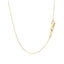 Collar de barra texturizada delgada de oro amarillo de 14k