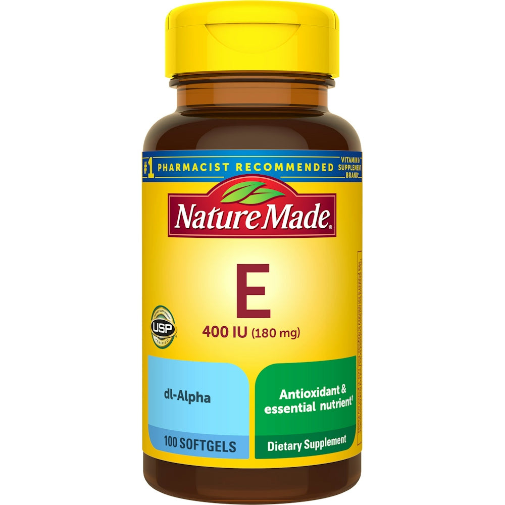 Nature Made Vitamina E Softgels, 180 Mg - Soporte Antioxidante Premium