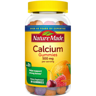 Nature Made Calcium Gummies with Vitamin D3 - Cherry, Orange & Strawberry