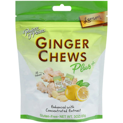 Prince Of Peace Ginger Chews Plus - Lemon Flavor