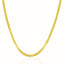 Cadena de eslabones marineros de 3.2 mm en oro amarillo de 14k