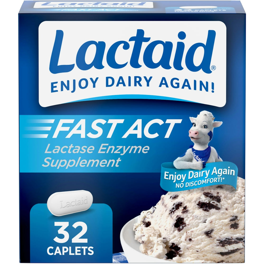 Complément enzymatique Lactaid Lactase - Comprimés à action rapide