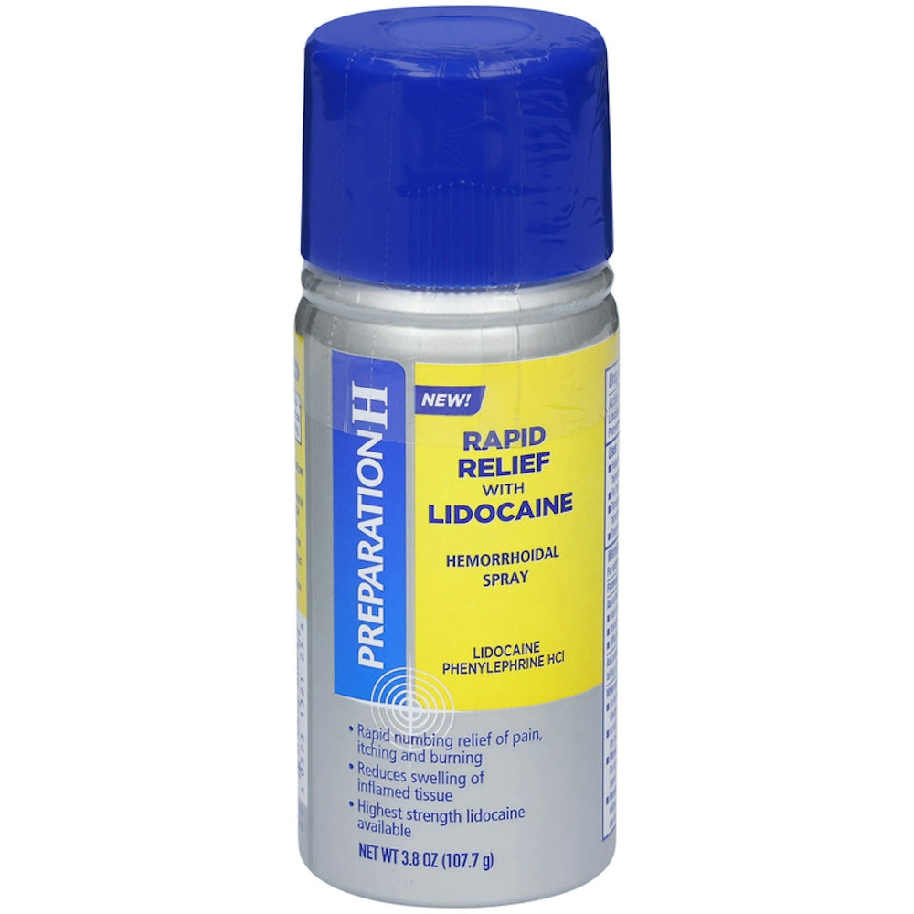Spray de soulagement rapide Preparation H avec lidocaïne - 3,8 oz