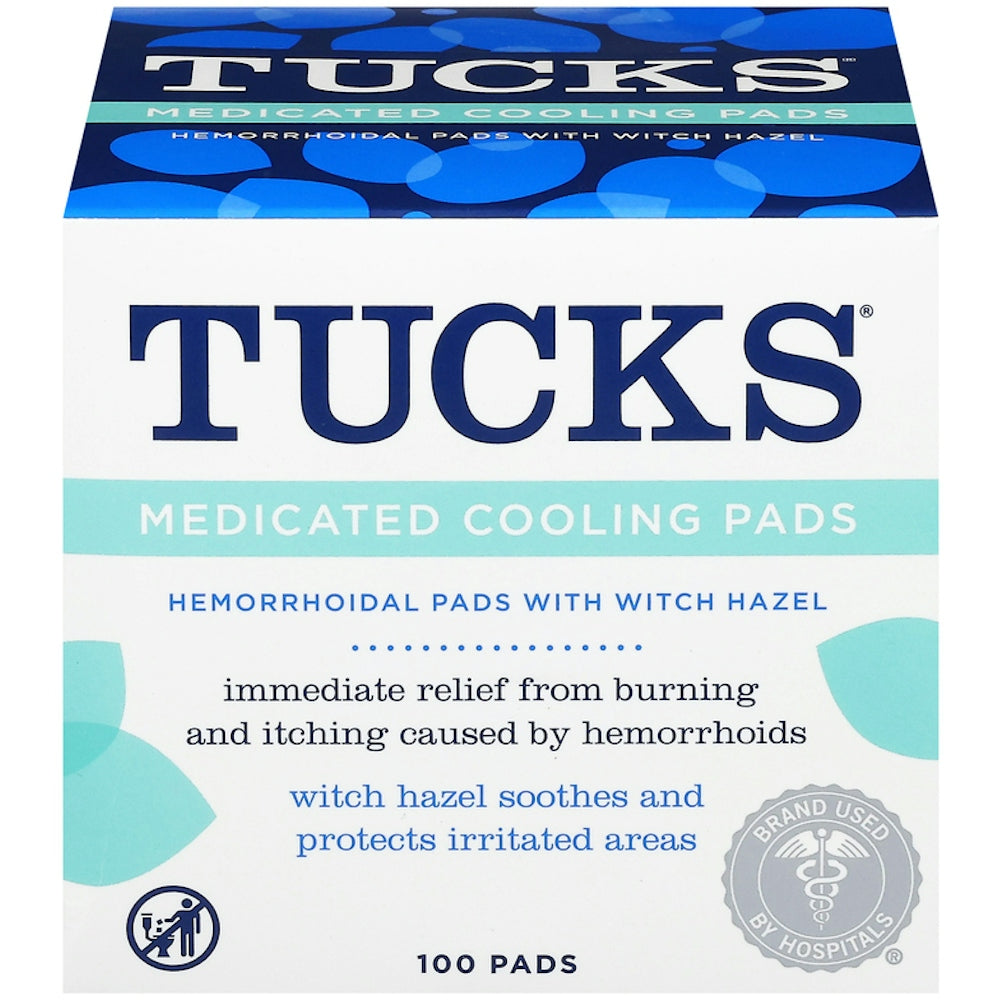 Tucks Tampons Médicamenteux Rafraîchissants - 100 Compte