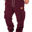 Pantalons de jogging cargo à cordon pour hommes grandes tailles