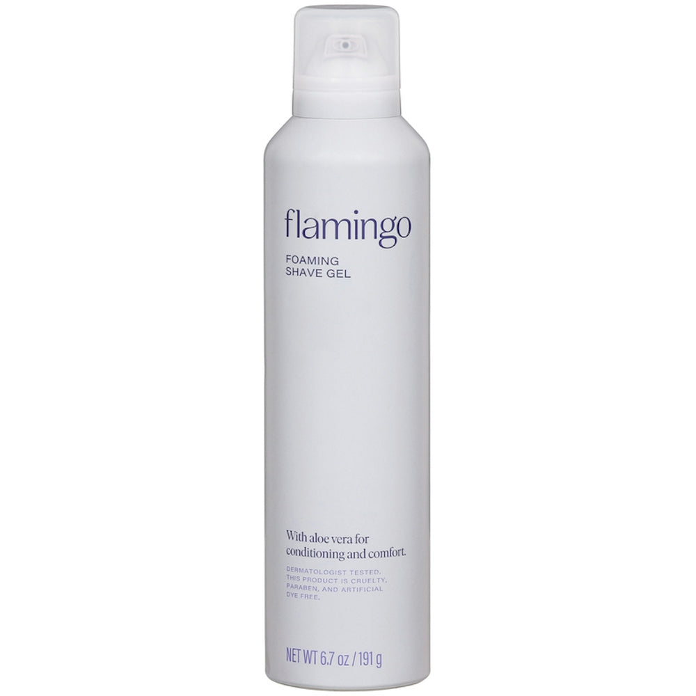 Gel à raser moussant Flamingo Iris & Bois de cèdre 6,7 oz