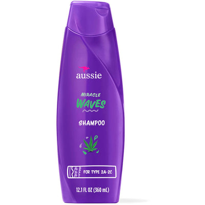 Aussie Miracle Waves Anti-Frizz Hemp Shampoo - 12.1 Fl Oz