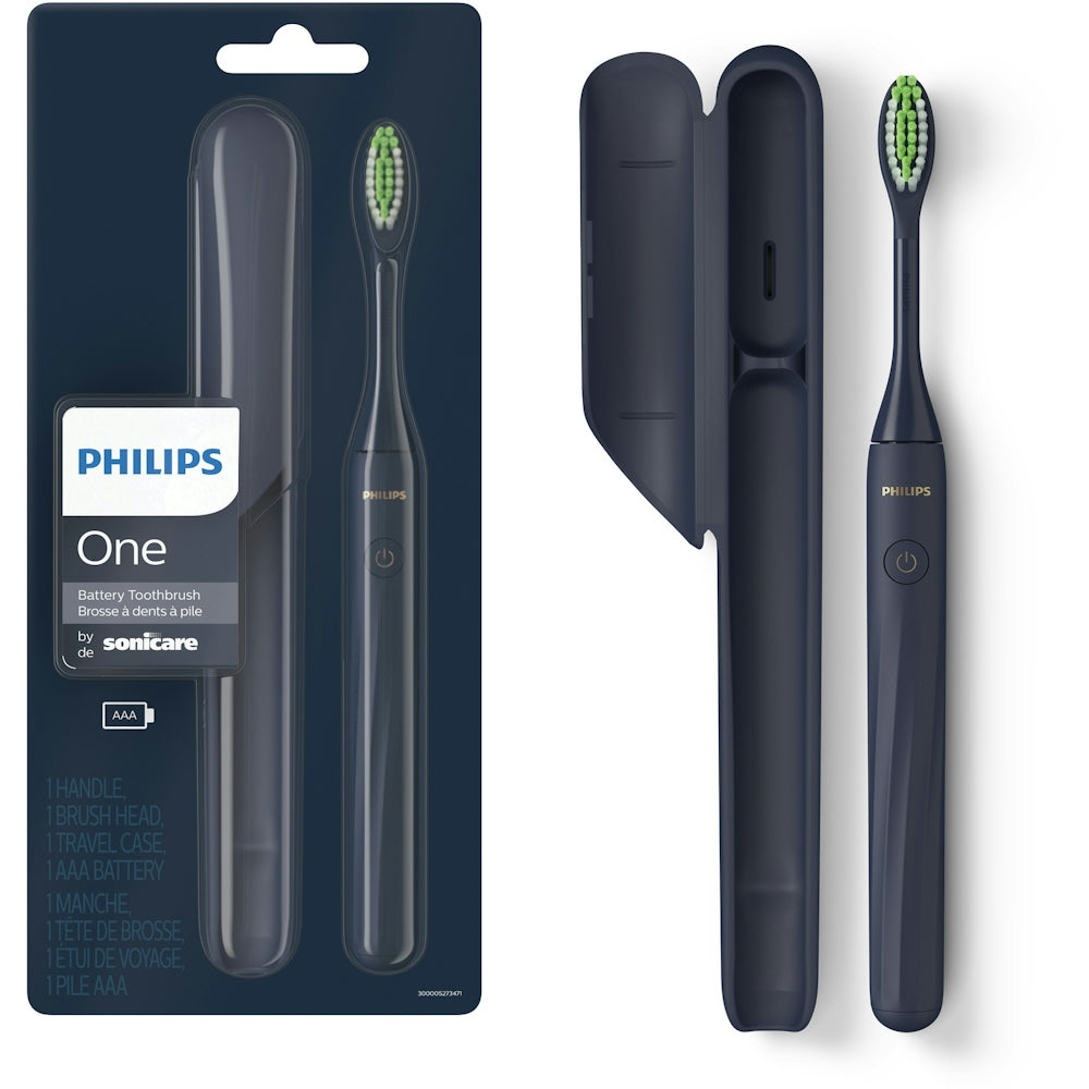 Brosse à dents à batterie Philips One - Bleu nuit