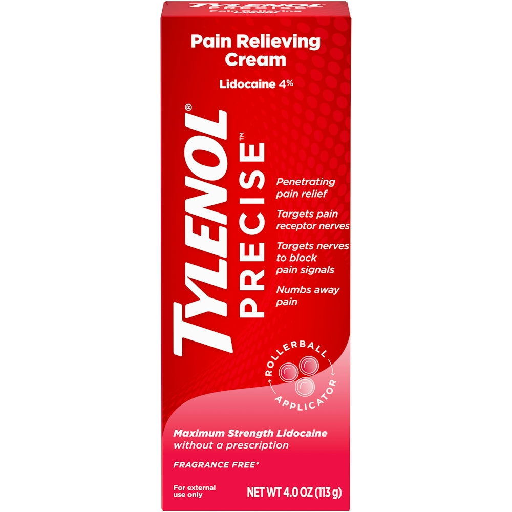 Crema para el Alivio del Dolor de Máxima Fuerza con Lidocaína - 4 oz