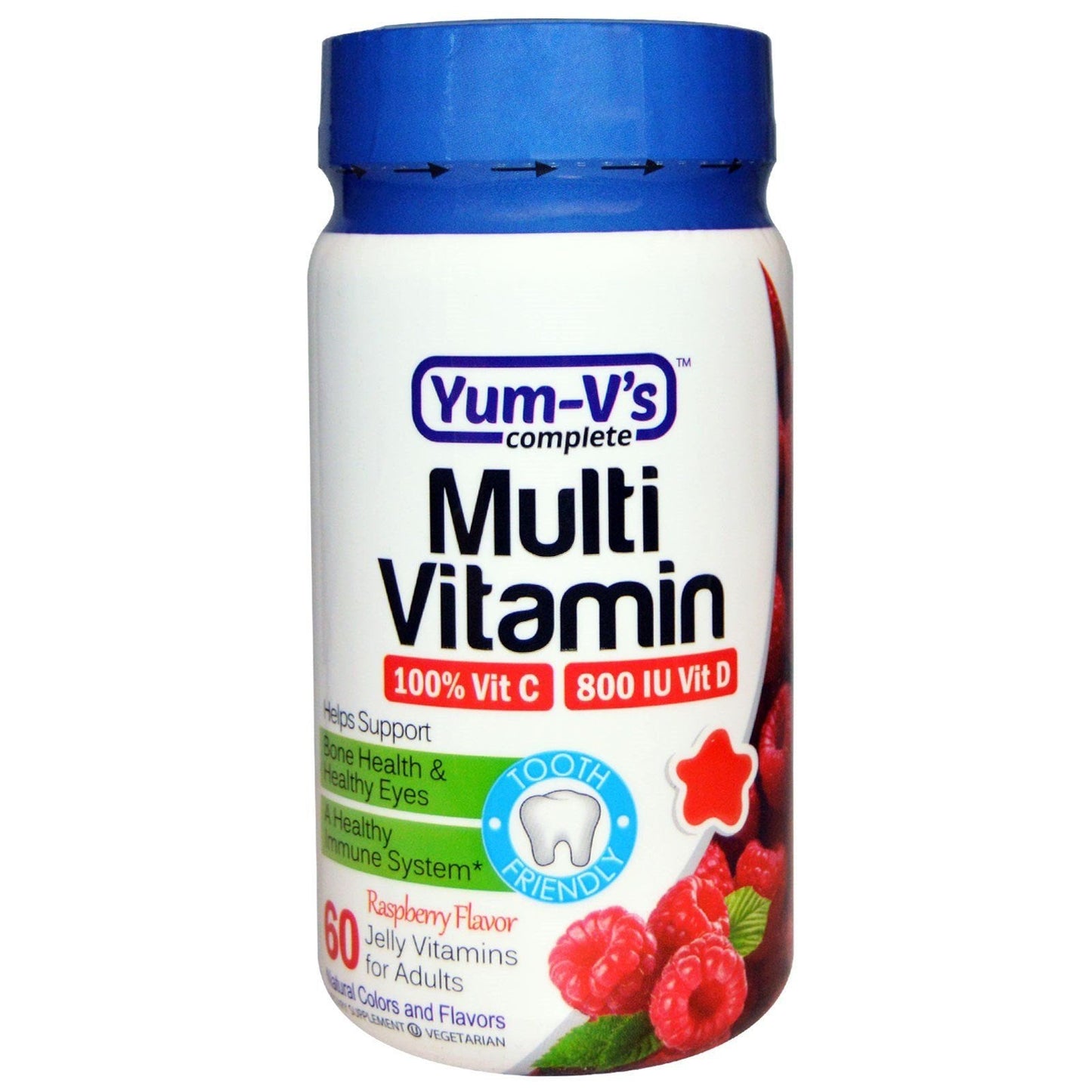 Gelées multivitamines premium Yum -V pour adultes - 60 unités