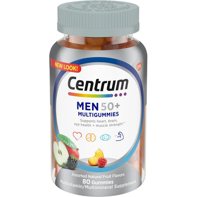 Centrum Men 50+ Gummies - 80 Compte