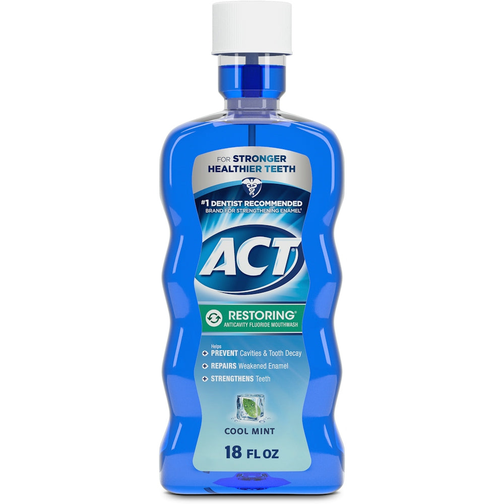 Bain de bouche fluoré Act Restoring Cool Mint 18 Fl Oz