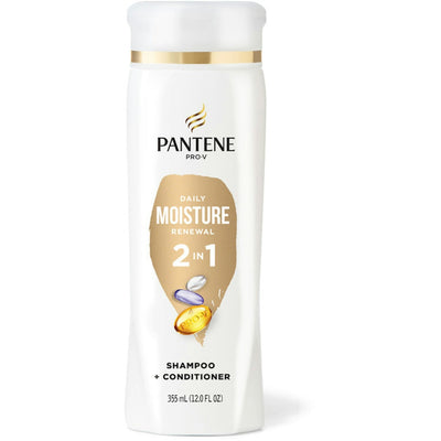 Pantene Daily Moisture Renewal 2-in-1 Shampoo + Conditioner, 12 Fl Oz