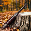 Compact Bushcraft Knife – 9" Damascus Steel Blade with Elegant Rosewood Handle & Leather Sheath - Korvel