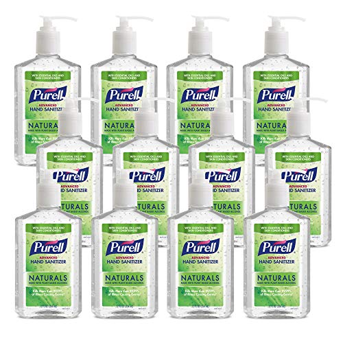 Gel desinfectante de manos Purell Naturals Advanced - Botella de bomba de 12 fl oz