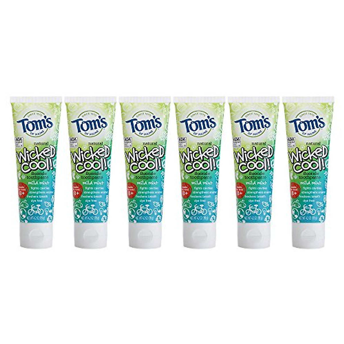 Tom's of Maine Wicked Cool Fluoride Toothpaste - Mild Mint