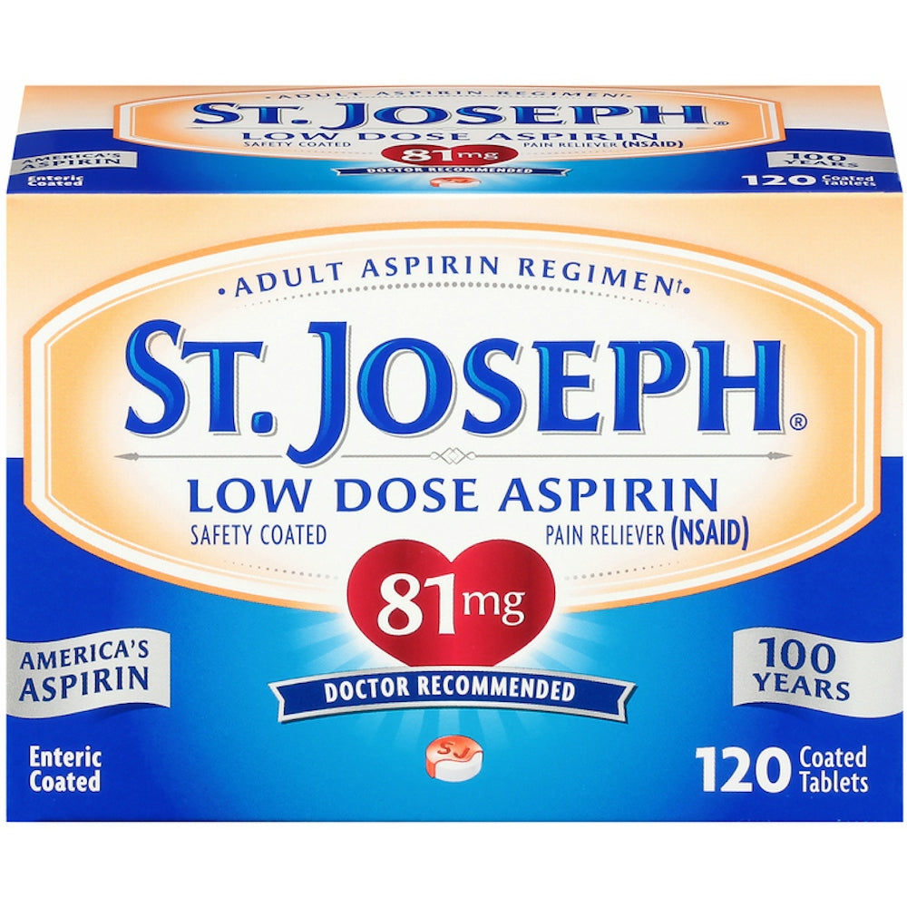 St. Joseph Low Dose Aspirin Tablets - 120 Count