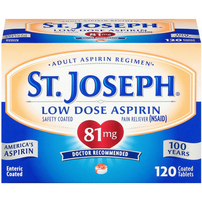 St. Joseph Low Dose Aspirin Tablets - 120 Count