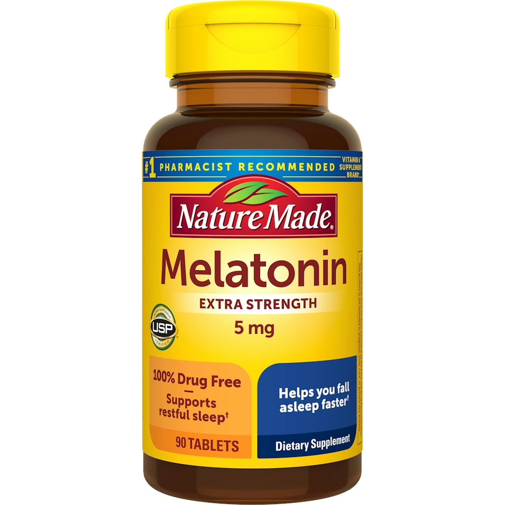 Nature Made® Melatonin 5 mg – Extra Strength Sleep Aid