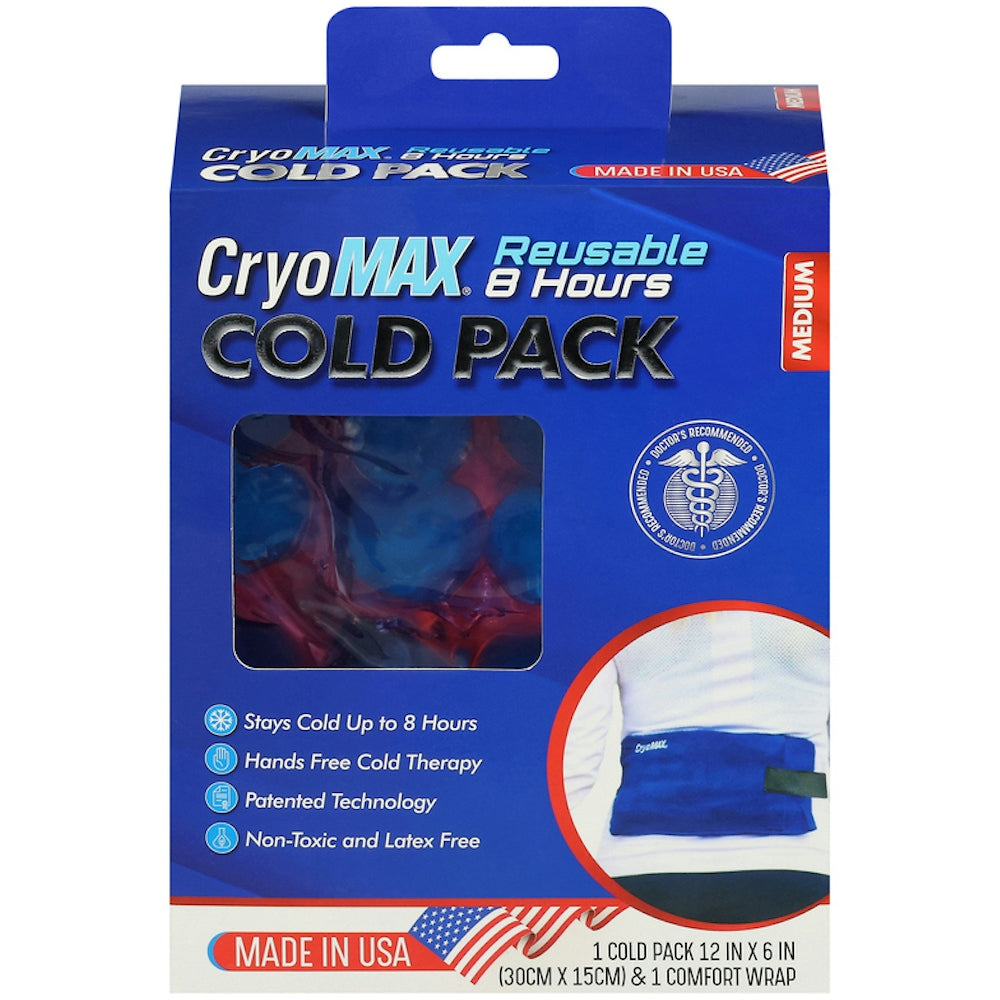CryoMax™ Paquete Frío Reutilizable Mediano (12" x 6")