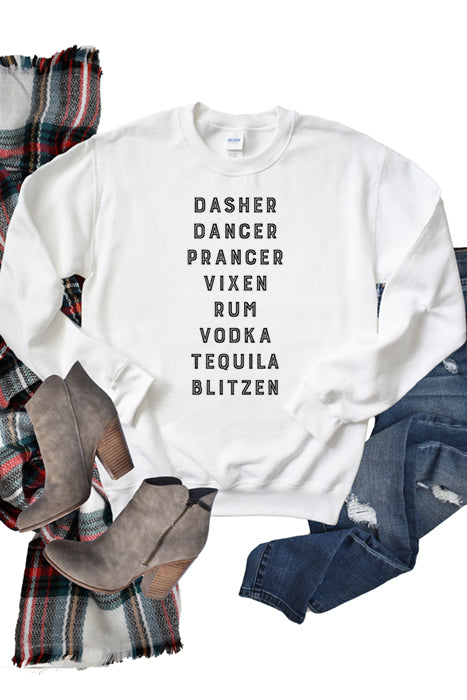 Reindeer & Drinks Unisex Sweatshirt