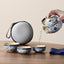 Elegante juego de té de viaje Ru kiln en azul y blanco