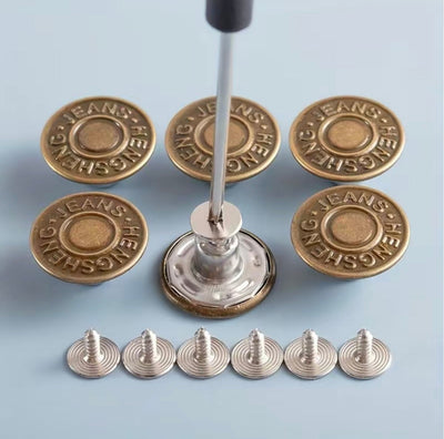 SnapFix Jean Buttons - 40PCS Adjustable Button Set
