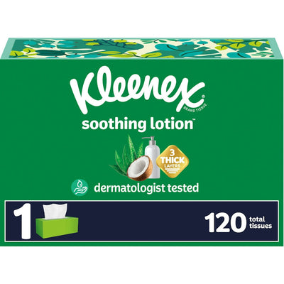 Kleenex 3 Ply Coconut Oil & Aloe Soothing Lotion Tissues