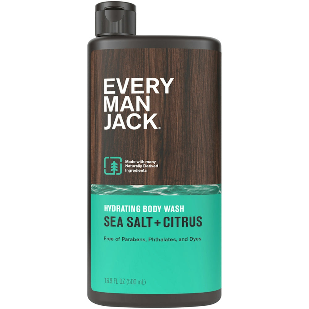Every Man Jack Hydrating Sea Salt + Citrus Body Wash - 16.9 Fl Oz