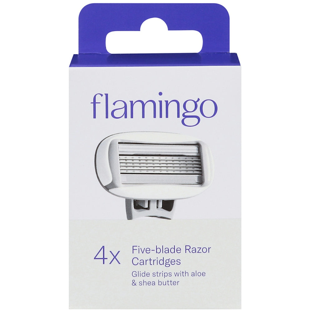 Flamingo 4X Five-Blade Razor Cartridges