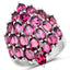 11.50 Carat Genuine Rhodolite Sterling Silver Engagement Ring
