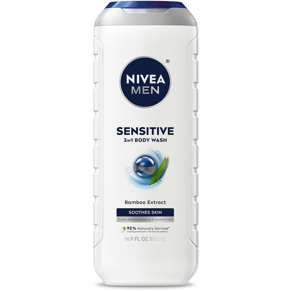 NIVEA Men Gel de Ducha Sensible - 16.9 Fl Oz