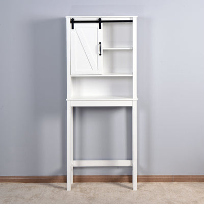 Elegant Over-the-Toilet Storage Cabinet with Adjustable Shelves