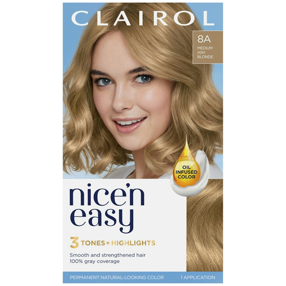 Clairol Nice N Easy Couleur de Cheveux Permanente 8A Blond Cendré Moyen
