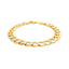 14k Two Tone Gold Pave Curb Bracelet - 10 mm Width