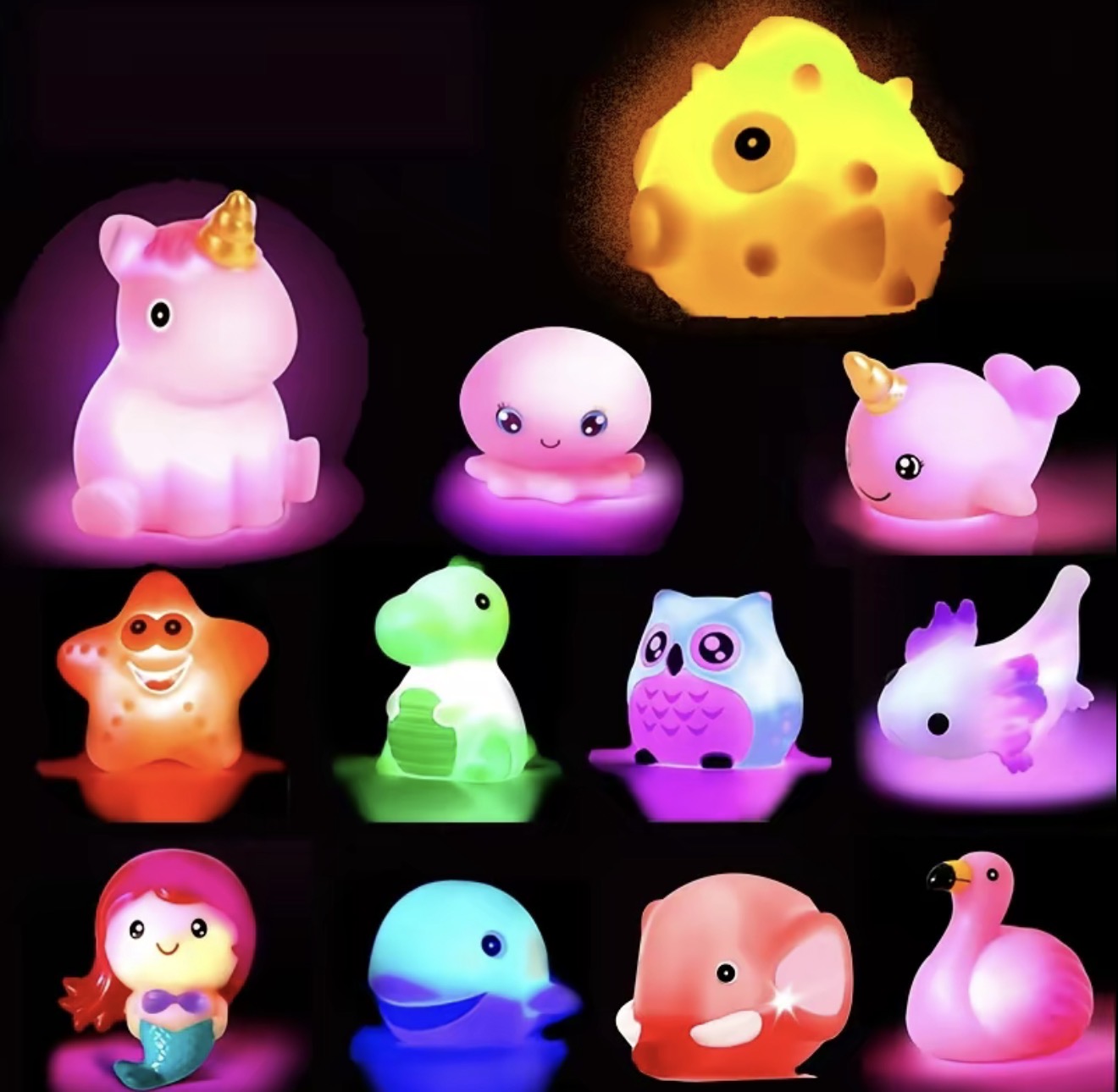 Juguete de baño LED GlowSplash - Diversión interactiva para niños