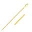 14k Yellow Gold Round Wheat Chain - 2.1mm