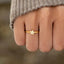 Anillo de Flor de Esmalte de Plata Esterlina 925