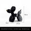 New black and white plaid balloon dog ornaments creative TV cabinet wine cabinet living room porch resin crafts - Korvel