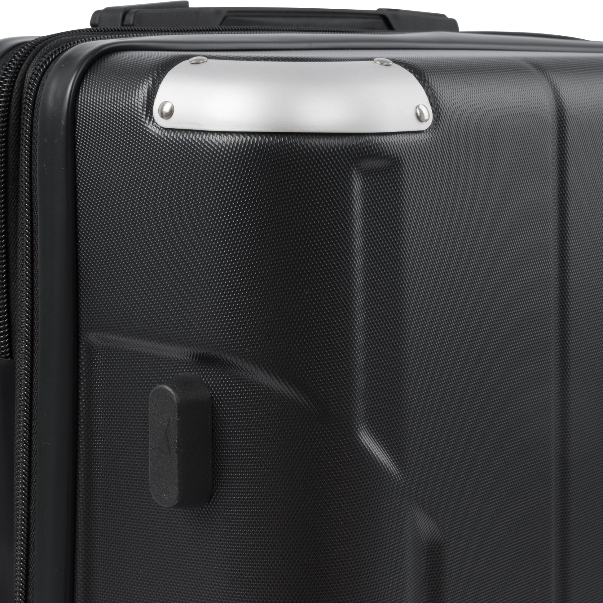 Hardshell Luggage Spinner Suitcase with TSA Lock Lightweight Expandable 24'' (Single Luggage) Black + ABS + 24 Inch - Korvel